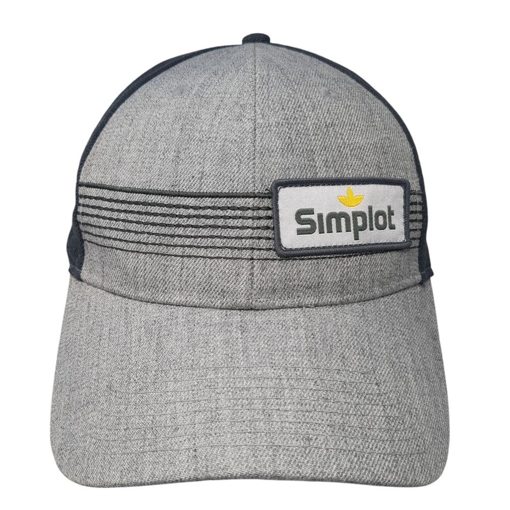 Simplot Strapback Baseball Cap Gray One Size Adju… - image 1